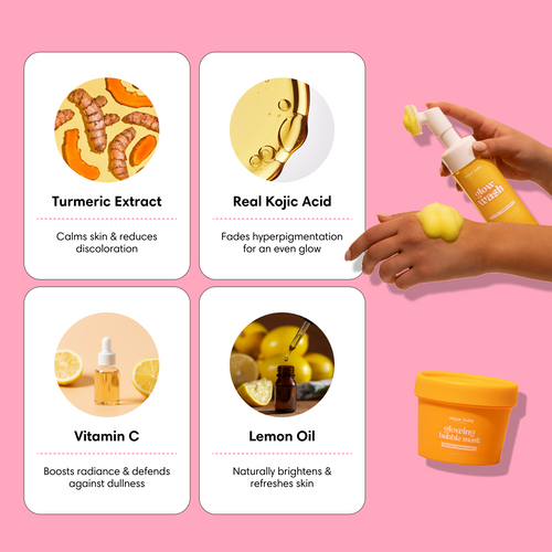 Brightening Duo – Glow Bubble Mask & Wash for Dark Spots