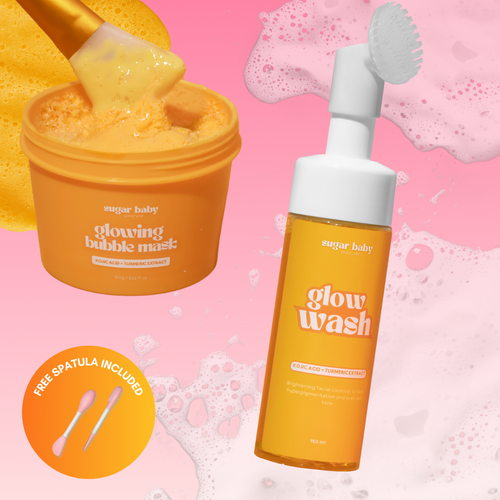 Brightening Duo – Glow Bubble Mask & Wash for Dark Spots
